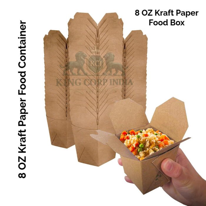 8 OZ Kraft Paper Food Box