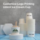 Customize Logo Printed Ice Cream Cup Manufacturer