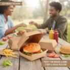 Kraft Paper Burger Box Manufacturer in Paharganj