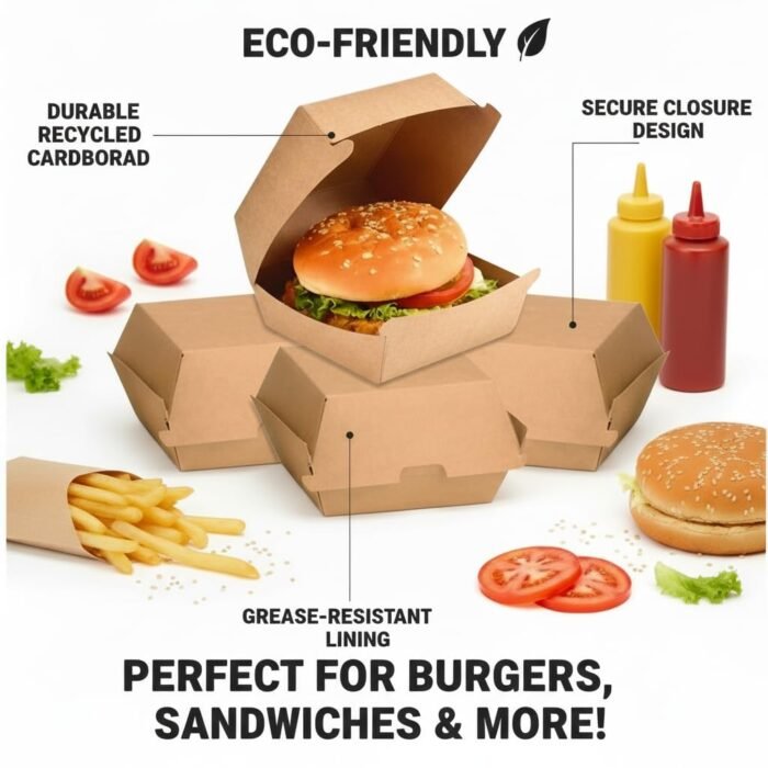 Kraft Paper Burger Box Manufacturer near me