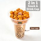 Customize Logo Printed 2-in-1 Snack and Drink Cup Manufacturer in India