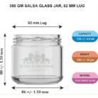 350gm glass jar manufacturer in india